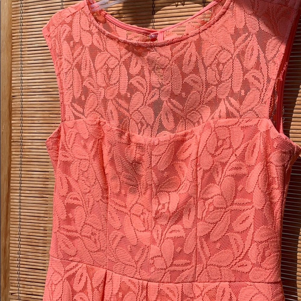 London Times coral lace high summer spring chic - Picture 3 of 8